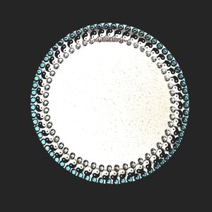 Elegant Yin Yang Silver and Blue Bracelet